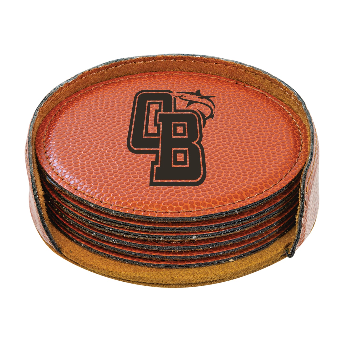 OB Shark Basketball Coaster Set