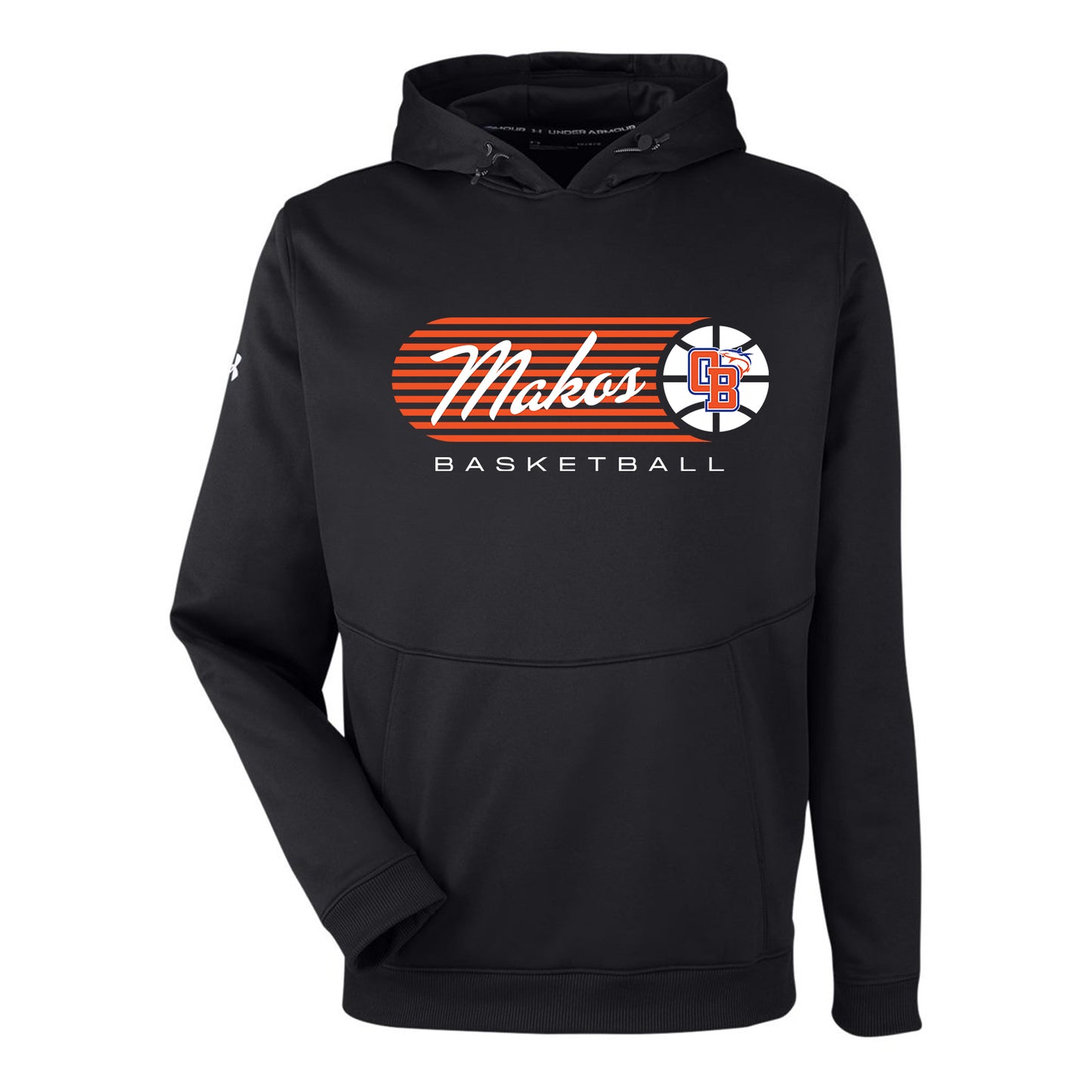 Makos Basketball Vintage Stripe Under Armour Hoodie