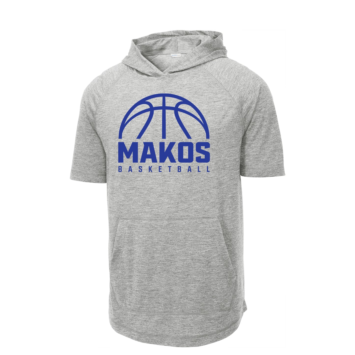 Makos Basketball GameTime PosiCharge Short Sleeve Hoodie