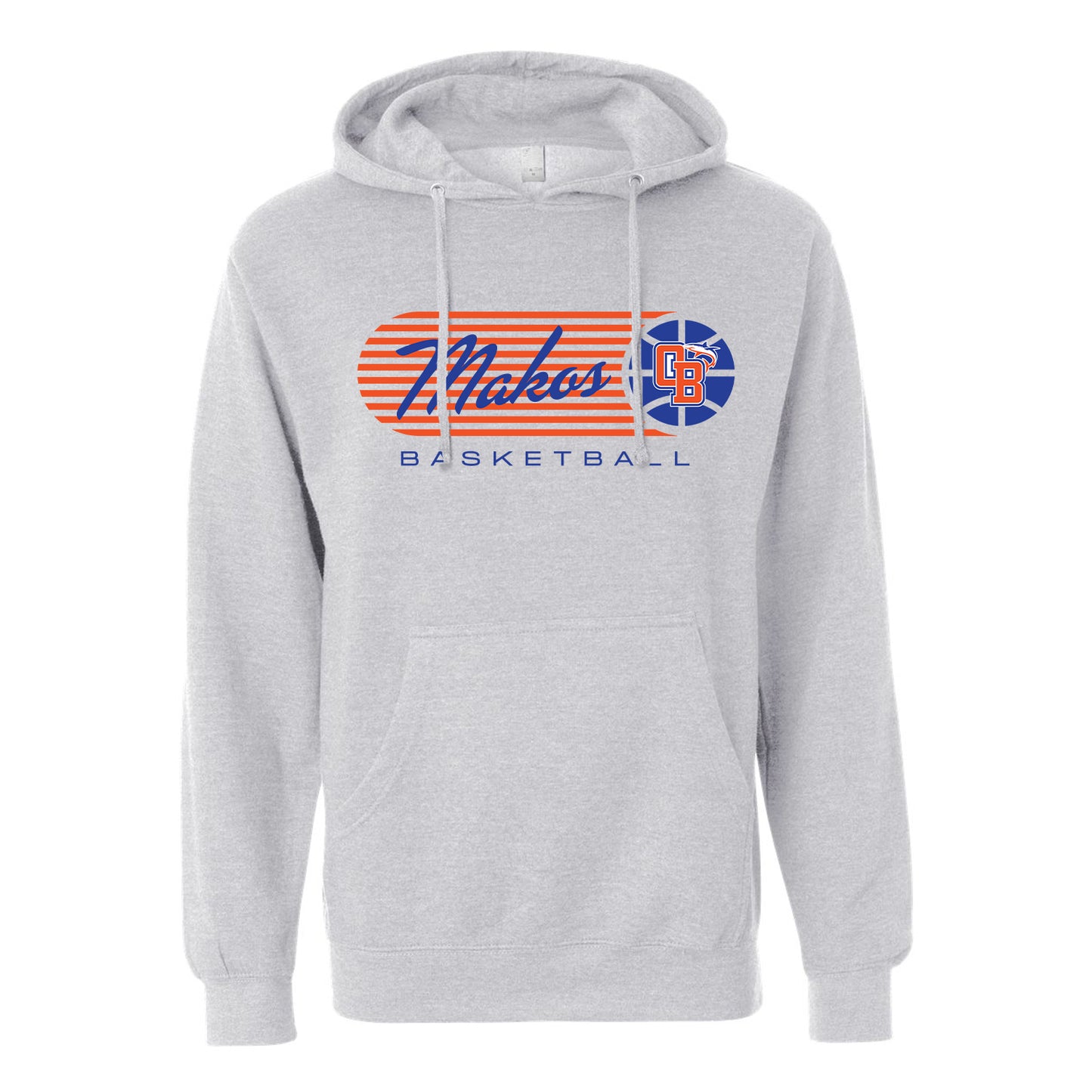 Makos Basketball Vintage Stripe Hoodie