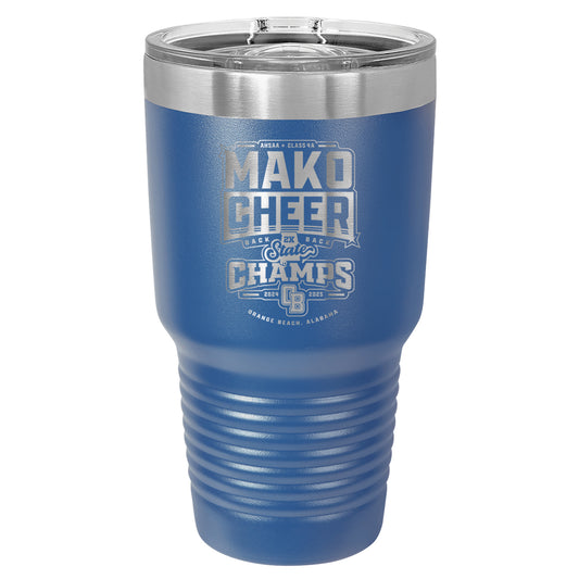 Mako Cheer State Champion 30oz Tumbler