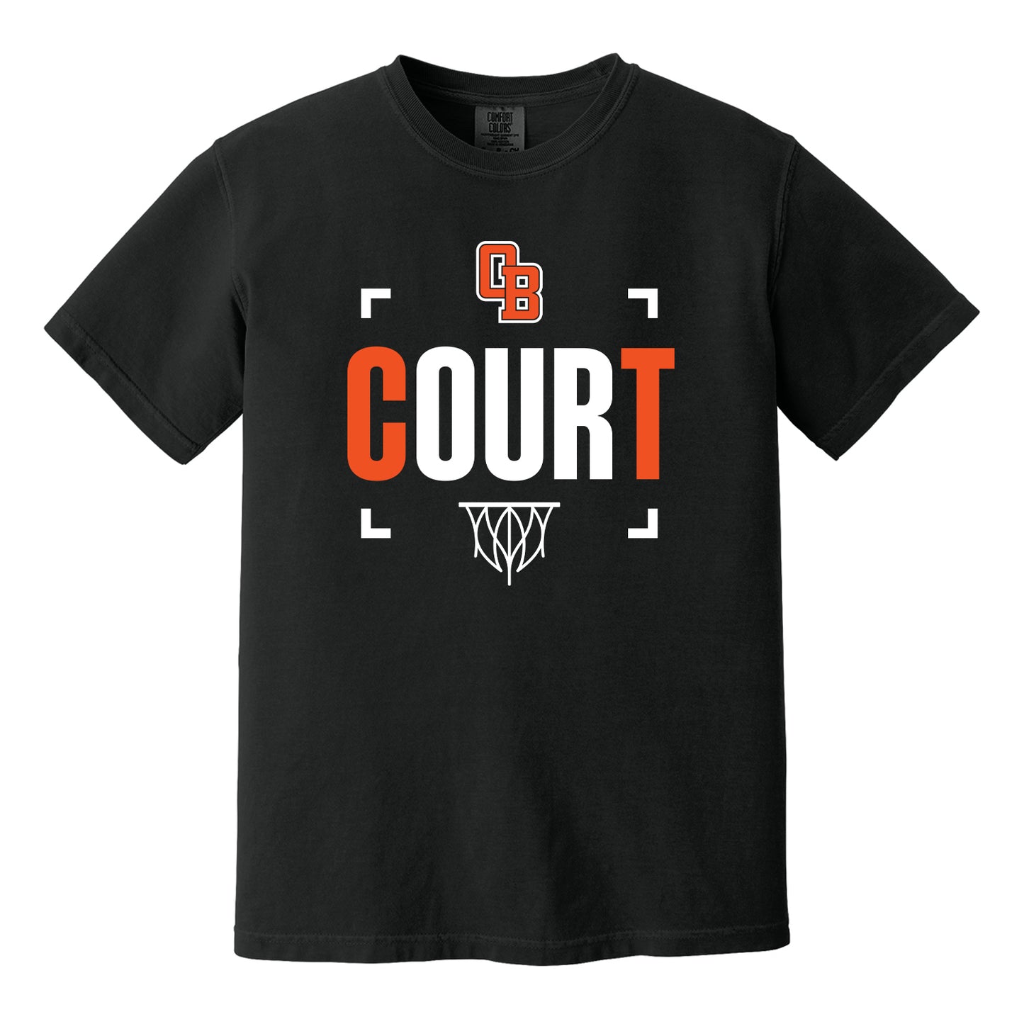 Our Court Basketball Comfort Colors Tee