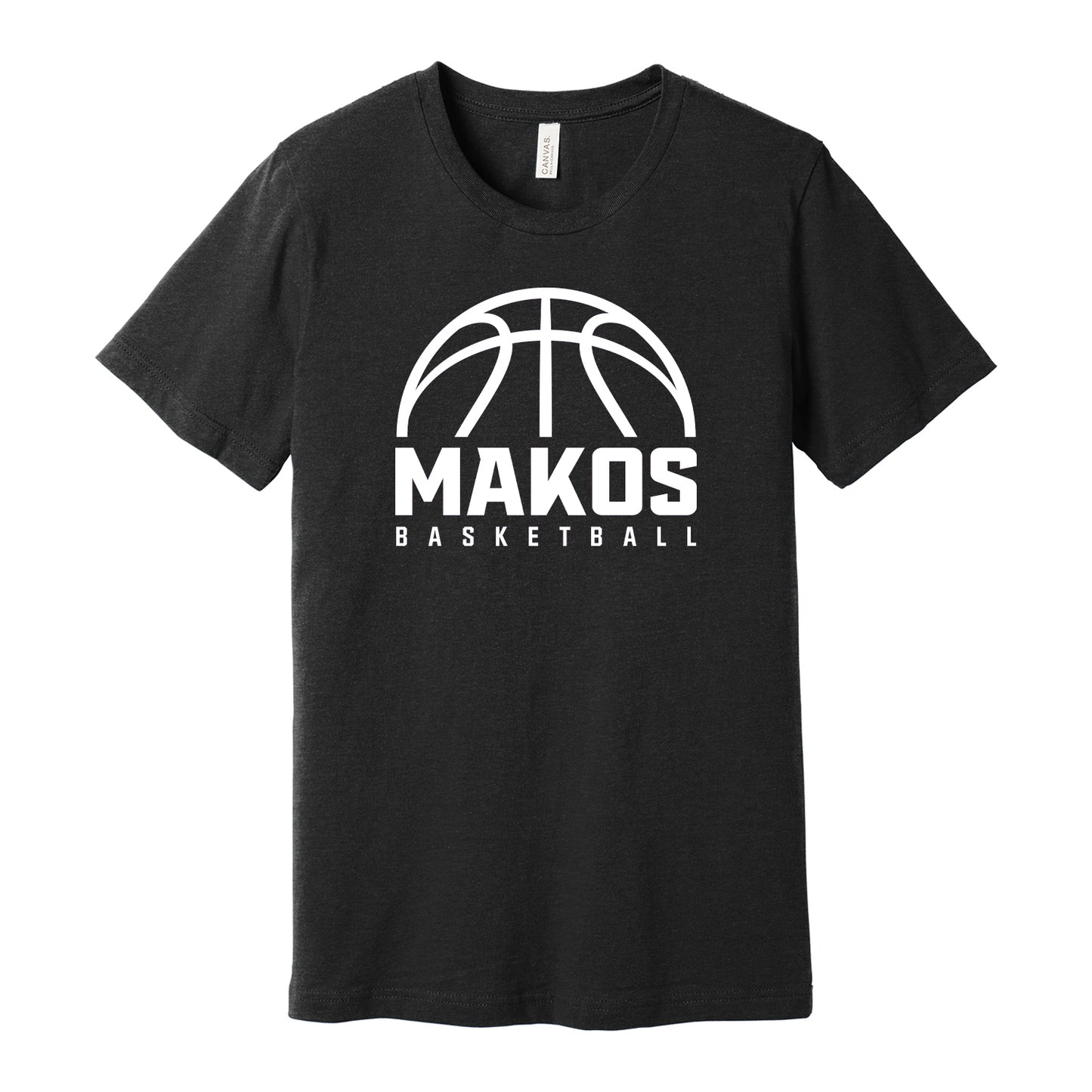 Makos Basketball GameTime Bella Canva Tee