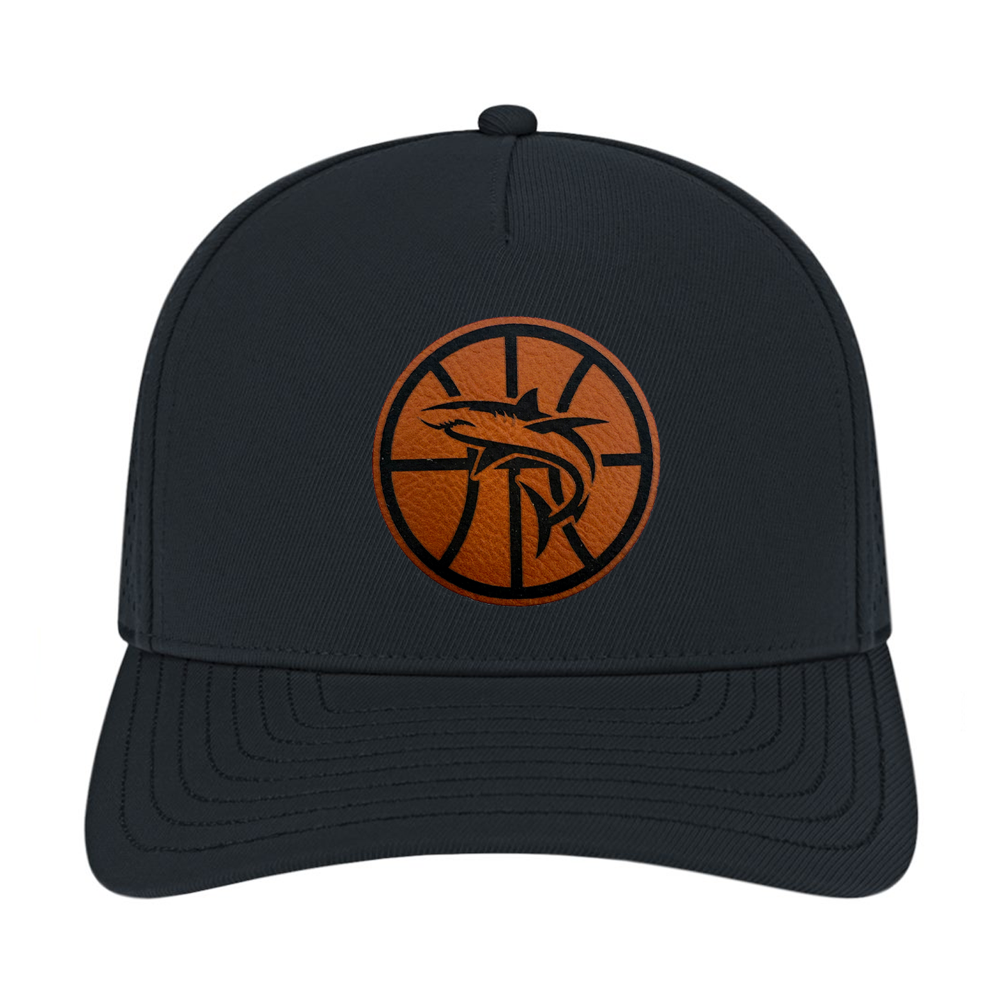 Makos Basketball PerformanceLeather Patch Hat