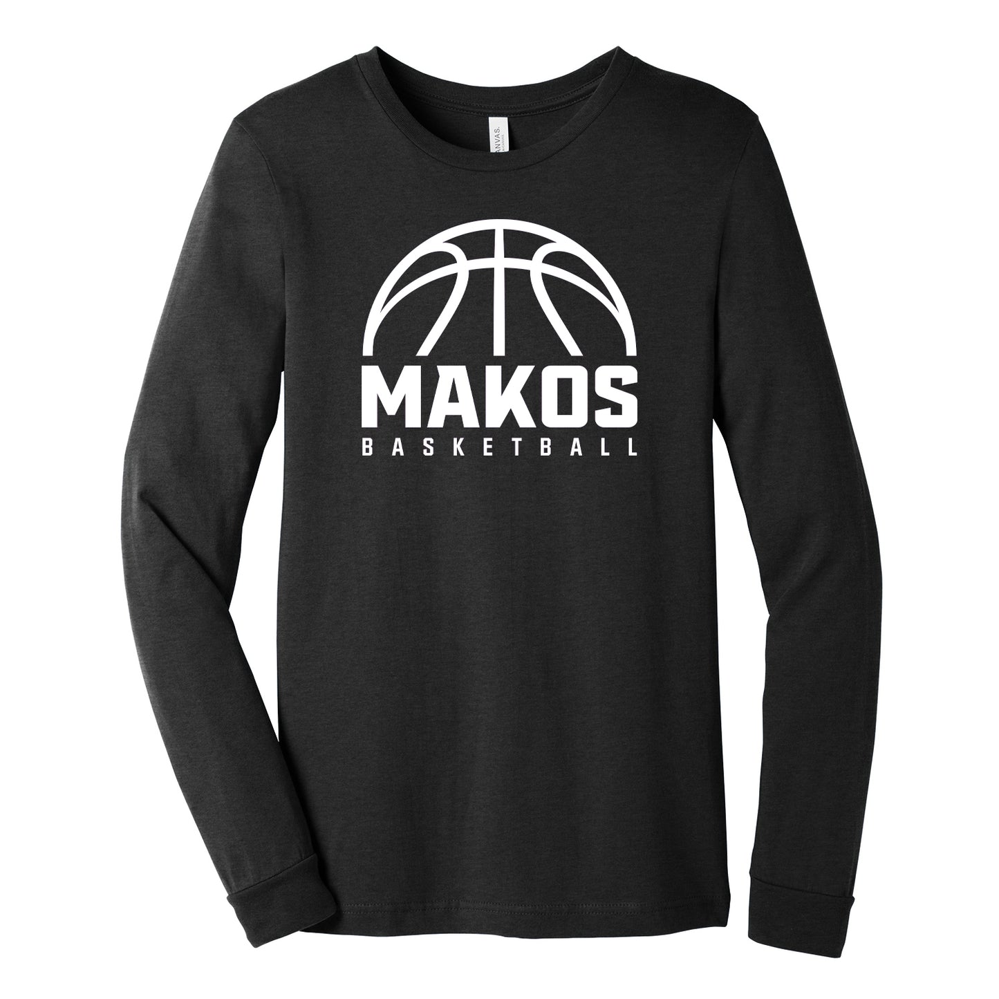 Makos Basketball GameTime Bella Canva Tee