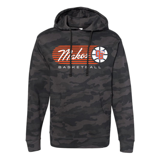 Makos Basketball Vintage Stripe Hoodie