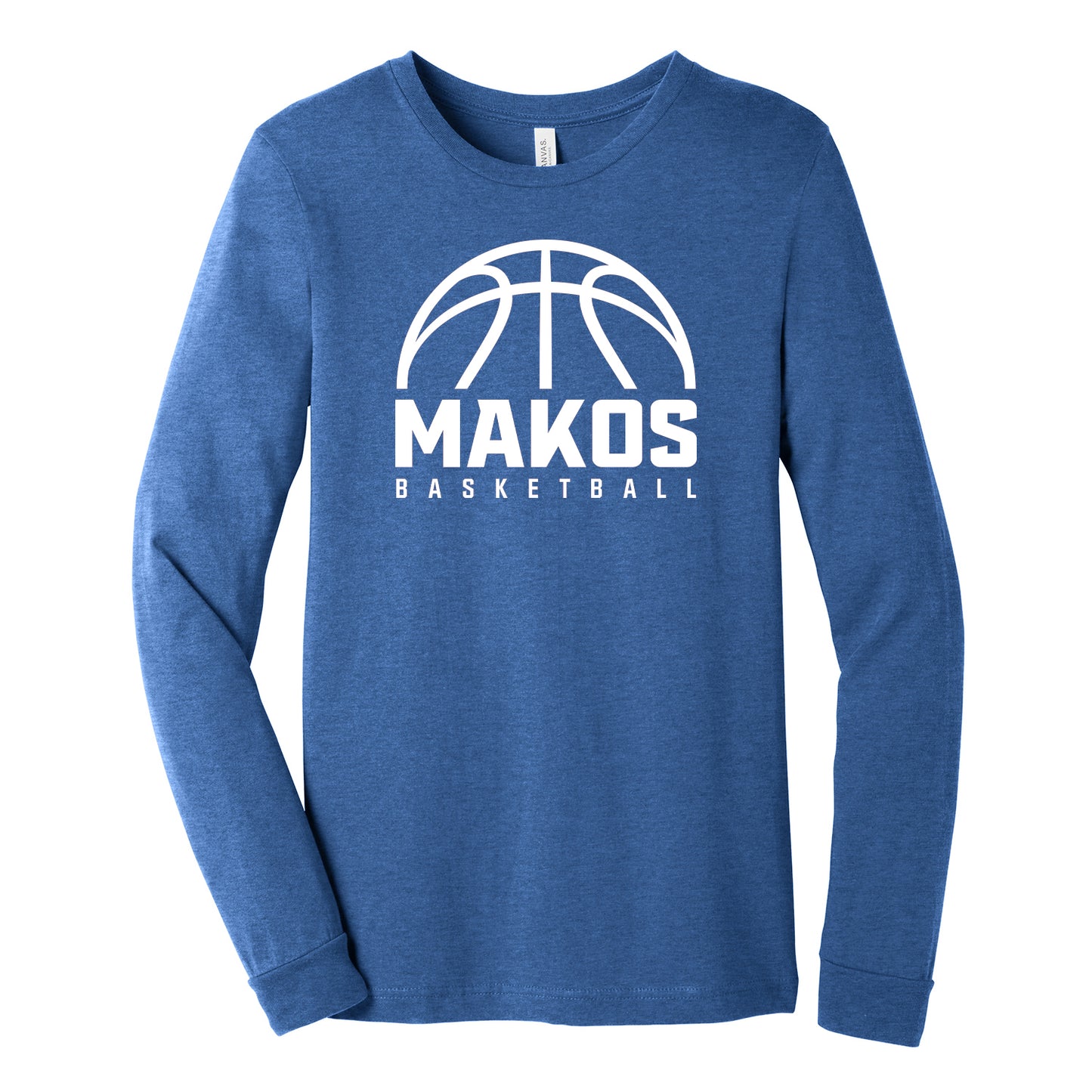 Makos Basketball GameTime Bella Canva Tee