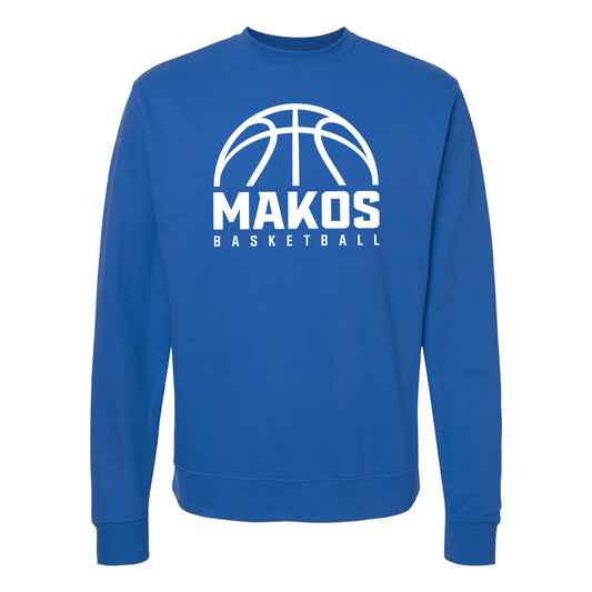 Makos Basketball GameTime Basketball Crewneck