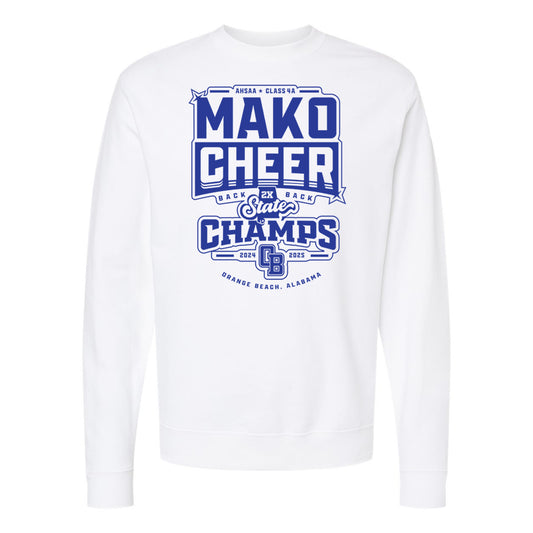 Mako Cheer State Champion Crewneck Sweatshirt
