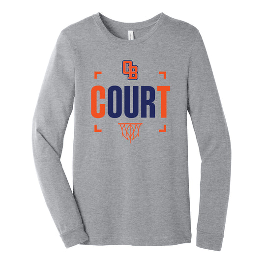 Our Court Basketball Bella Canvas Long Sleeve Tee -SALE