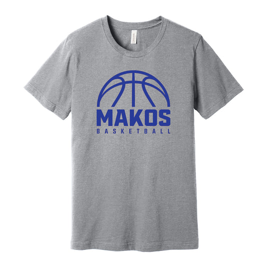 Makos Basketball GameTime Bella Canva Tee