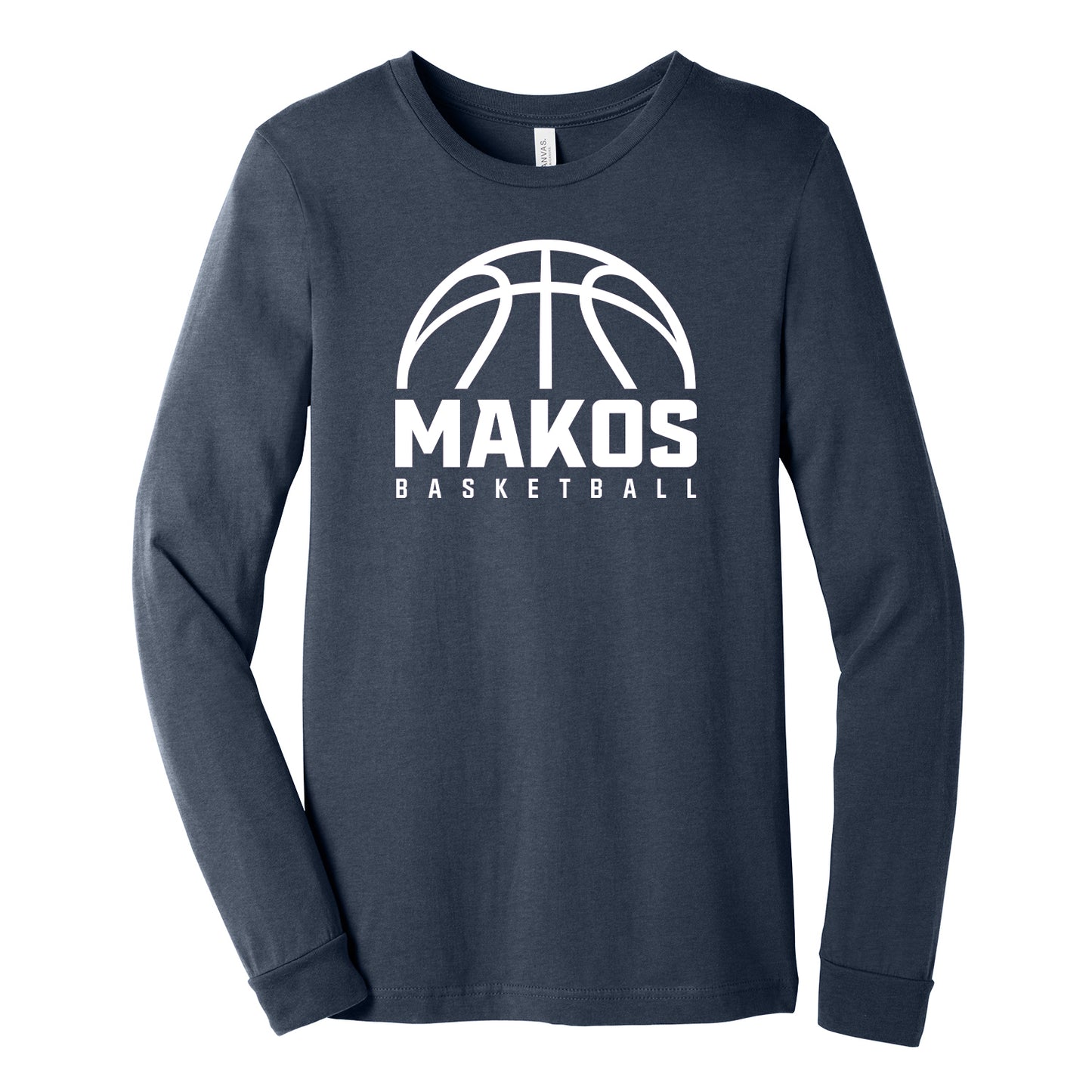 Makos Basketball GameTime Bella Canva Tee