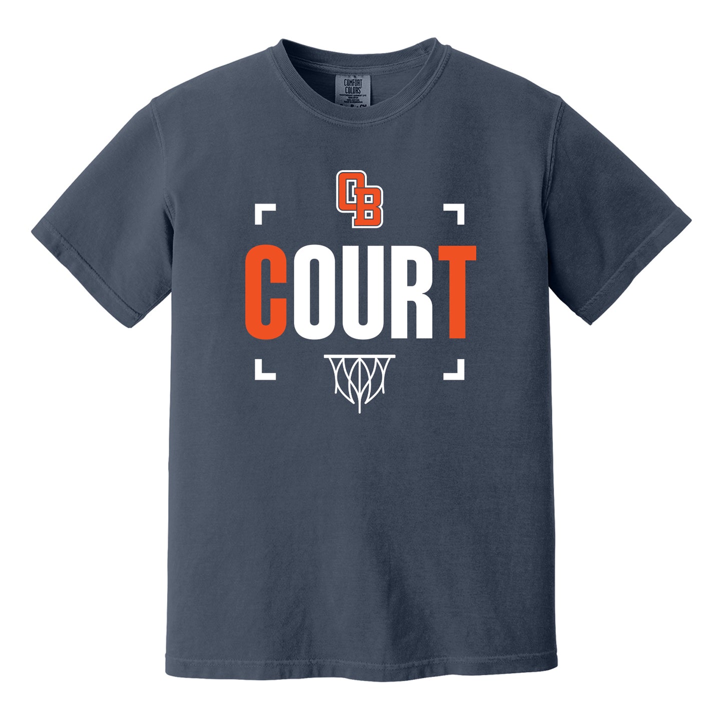 Our Court Basketball Comfort Colors Tee