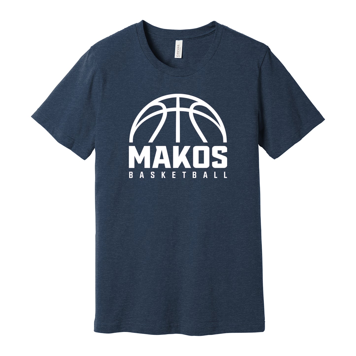 Makos Basketball GameTime Bella Canva Tee