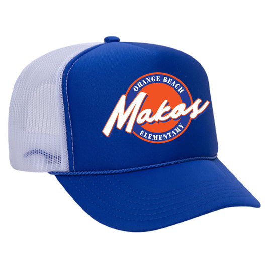 Makos Retro Script Trucker Hat
