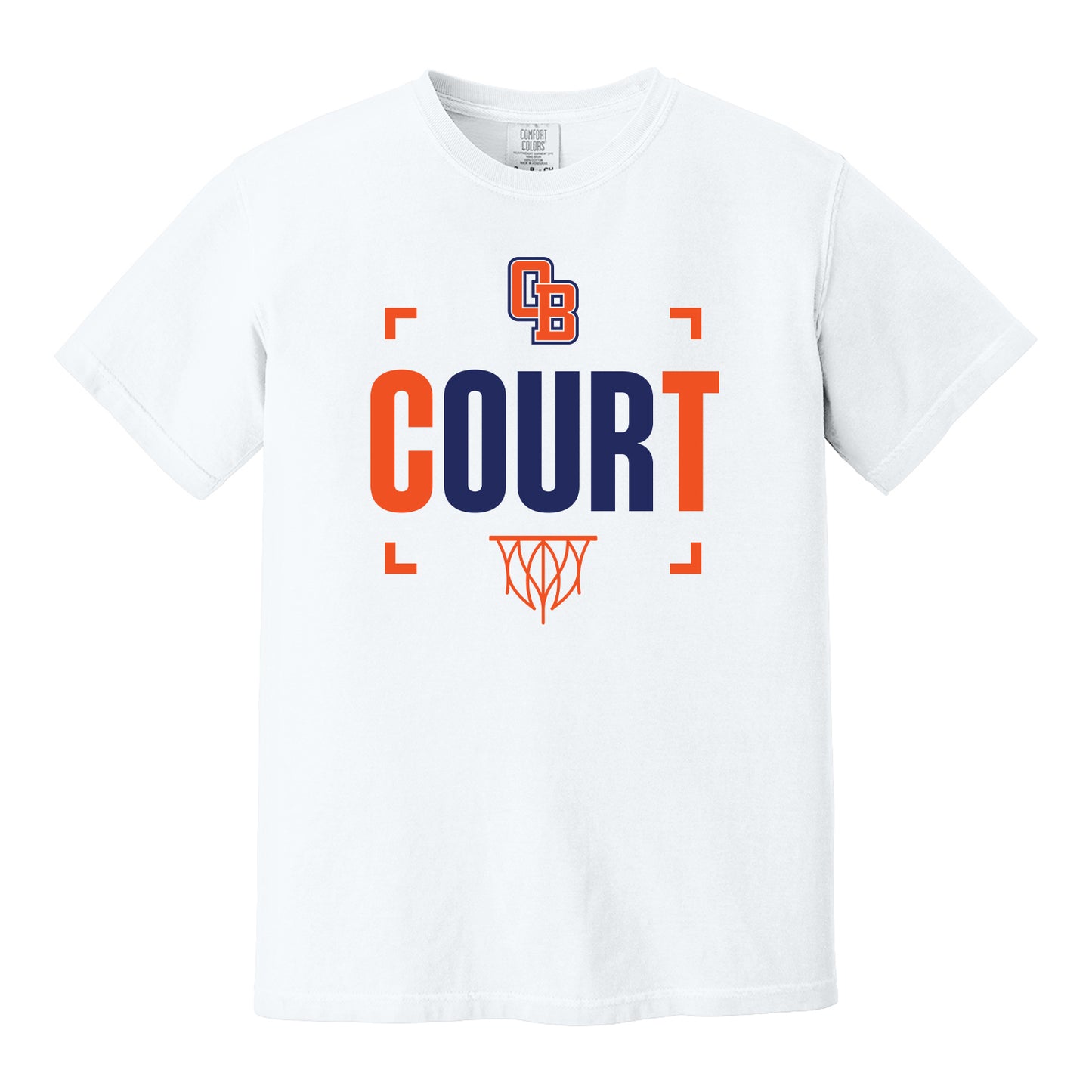 Our Court Basketball Comfort Colors Tee