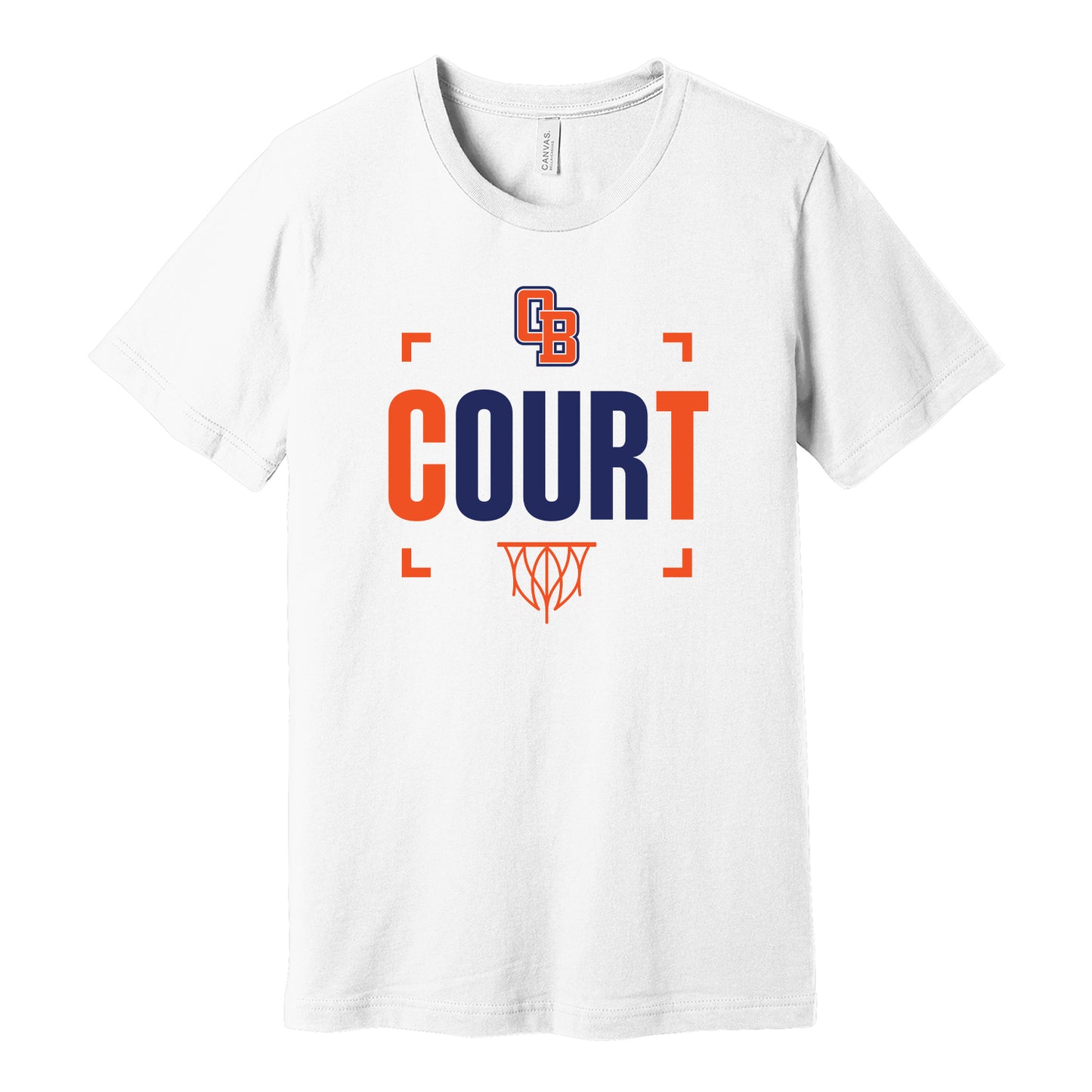 Our Court Basketball Bella Canva Tee
